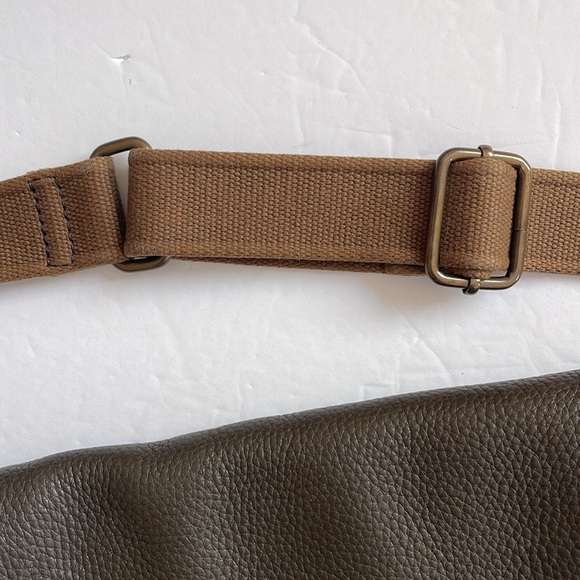 J Crew Green Leather Crossbody Purse Handbag - Picture 9 of 10